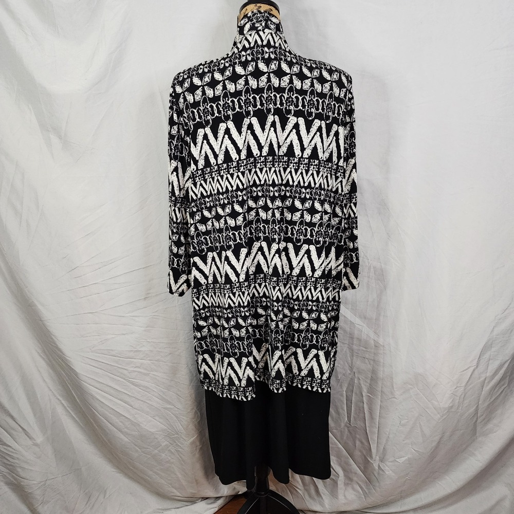 Vintage R&M RICHARDS Size 3X Layered Sheath Dress Attached Jacket‎ Long Sleeve - Picture 6 of 10